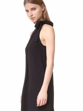 midi black dress for women Donna Karan Women's Sleeveless Midi Ruched Dress in Black